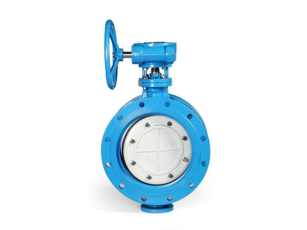 双向软密封双偏心手动法兰蝶阀